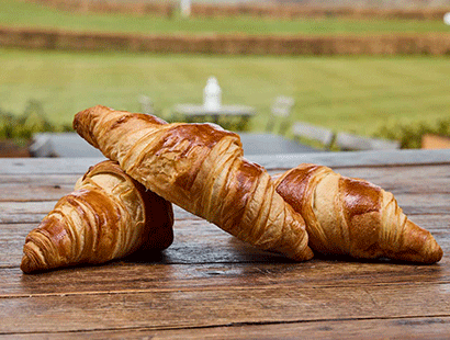 Bageriet hos Restaurant Unico serverer lækre nybagte croissanter
